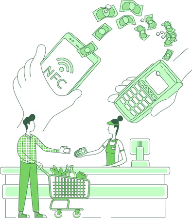 Mobile e-payments  Illustration