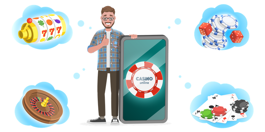 Mobile Gambling Platform for Live Poker  イラスト