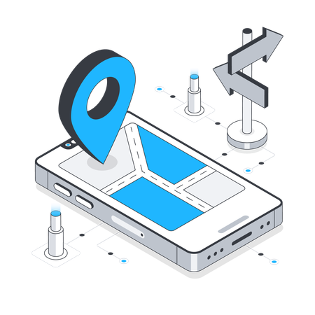 Mobile Gps  Illustration