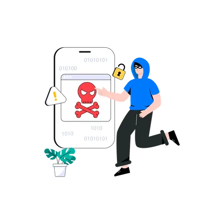 Mobile Hacking  Illustration