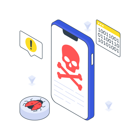 Mobile Hacking  Illustration