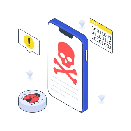 Mobile Hacking  Illustration