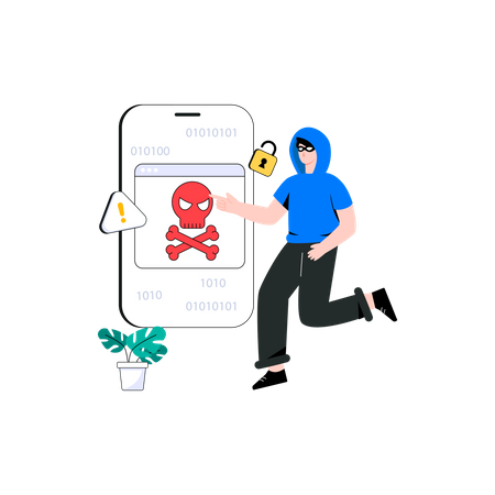 Mobile Hacking  Illustration