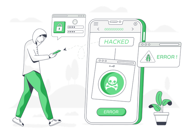 Mobile Hacking  Illustration