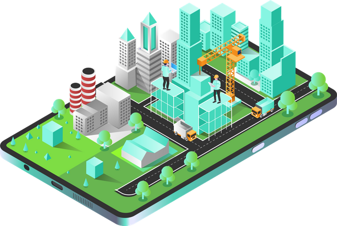 Mobile Infrastructure  Illustration