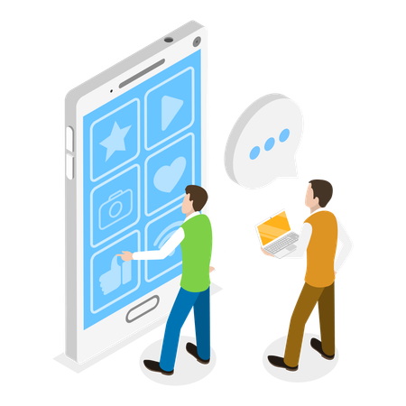 Mobile Interface Design  Illustration