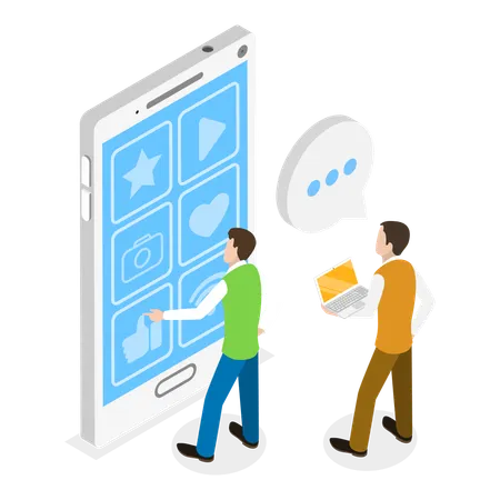 Mobile Interface Design  Illustration