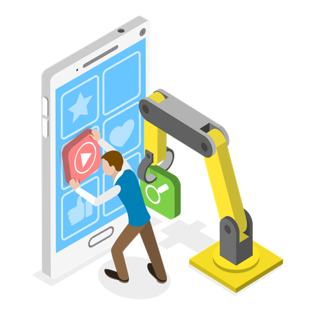 Mobile Interface Design  Illustration