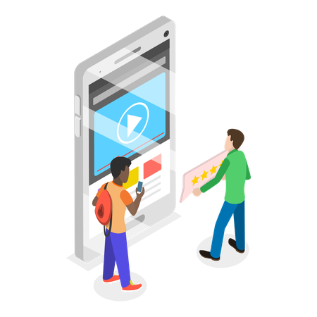 Mobile Interface Design  Illustration