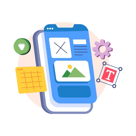 Mobile Interface  Illustration