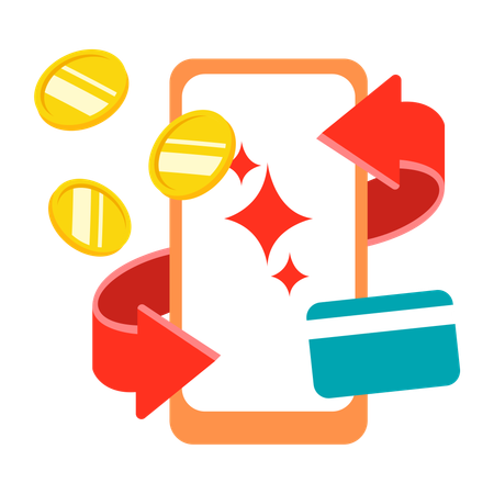 Mobile Investment Transactions  Illustration