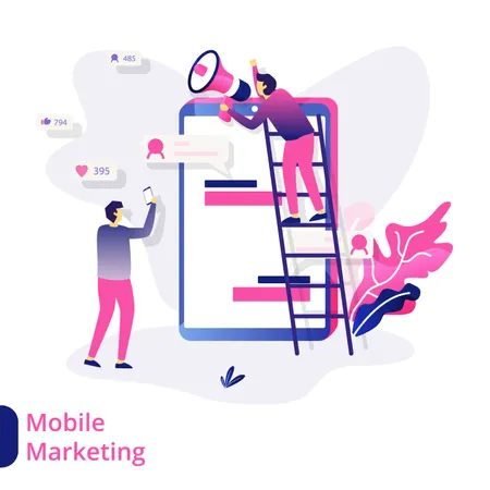 Mobile Marketing  Illustration