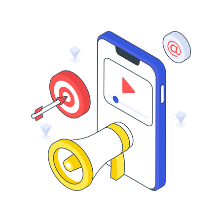 Mobile Marketing  Illustration