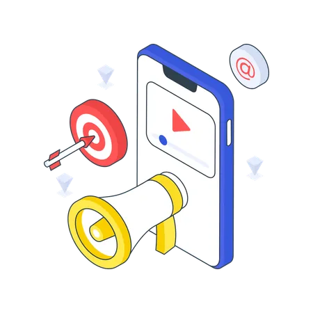 Mobile Marketing  Illustration