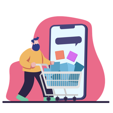 Mobile Marketplaces  Illustration