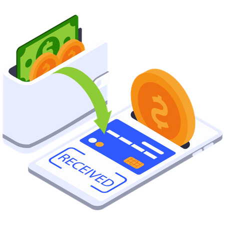 Mobile Money Receipt  Illustration