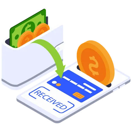 Mobile Money Receipt  Illustration