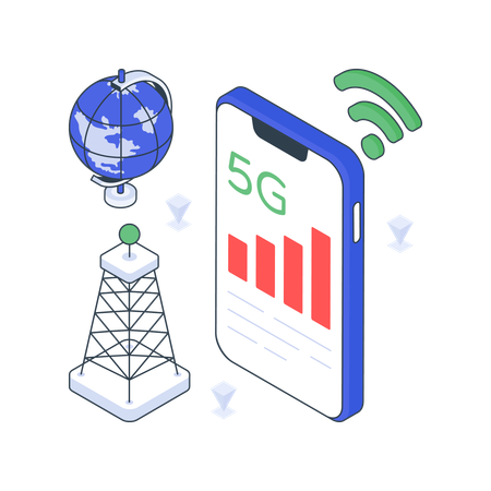 Mobile Network  Illustration