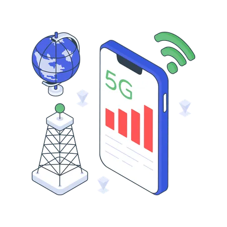 Mobile Network  Illustration