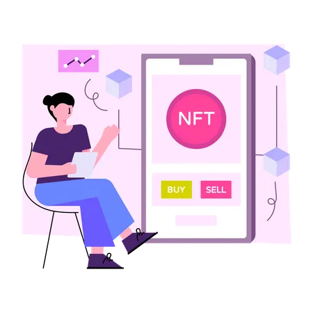 Mobile Nft Illustration