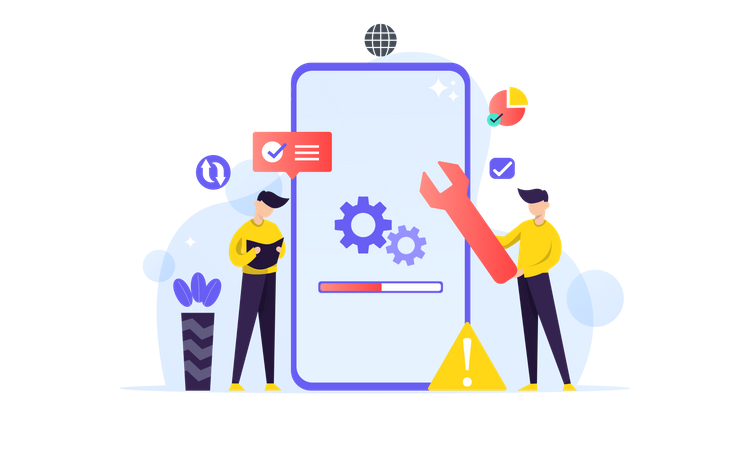 Mobile Optimization  Illustration