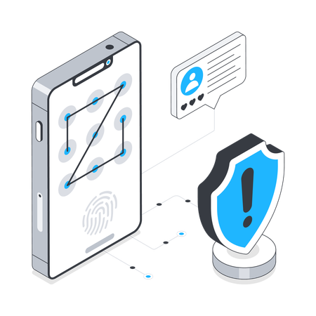 Mobile Pattern Lock  Illustration