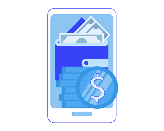 Mobile payment Illustration