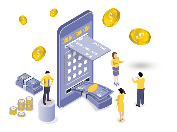 Mobile Payment  Illustration