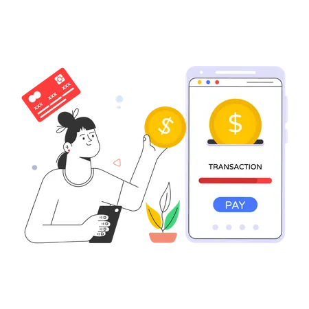 Mobile Payment Illustration