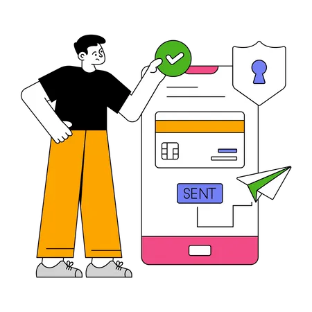 Mobile Payment  Illustration