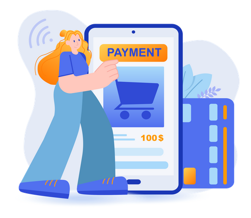 Mobile Payment Concept  Illustration