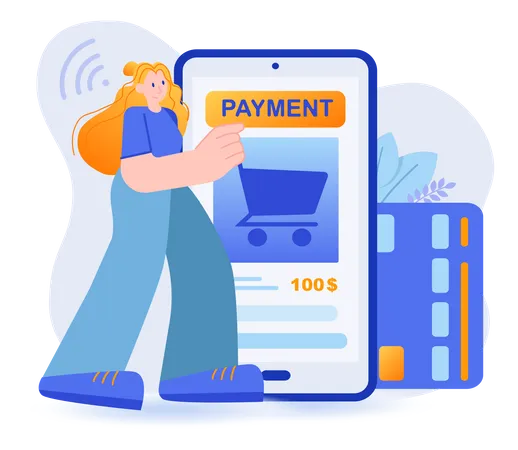 Mobile Payment Concept  Illustration