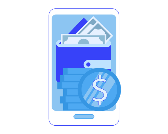 Mobile payment  Illustration