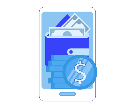 Mobile payment  Illustration