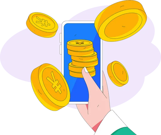 Mobile payment  Illustration