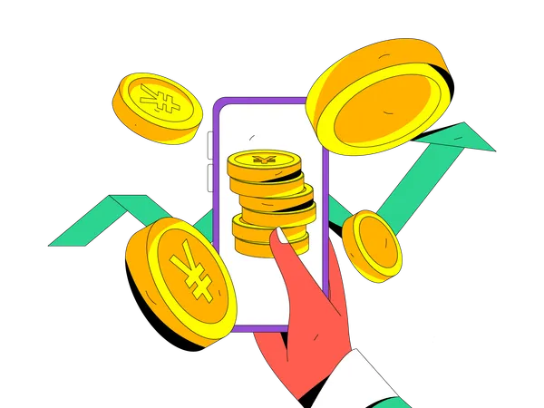 Mobile payment  Illustration