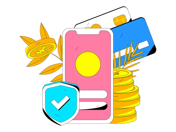 Mobile payment  Illustration