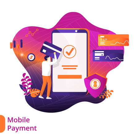 Mobile Payment  Illustration