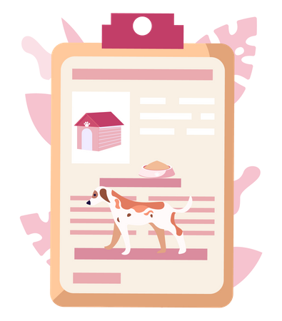 Mobile phone application for pet owners  Illustration