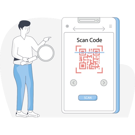 Mobile phone displaying a scam code alert warning users about potential fraudulent activity  Illustration
