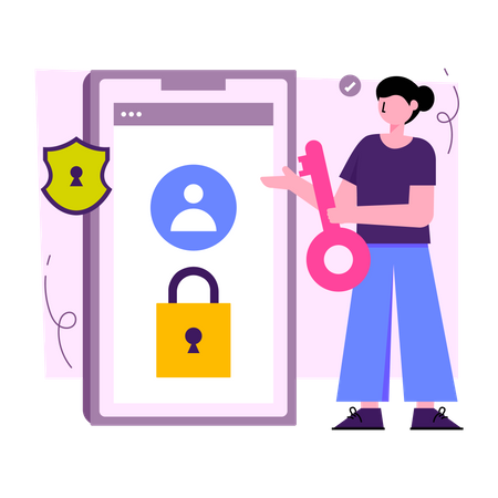 Mobile Profile Security Illustration