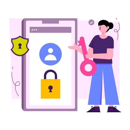 Mobile Profile Security Illustration