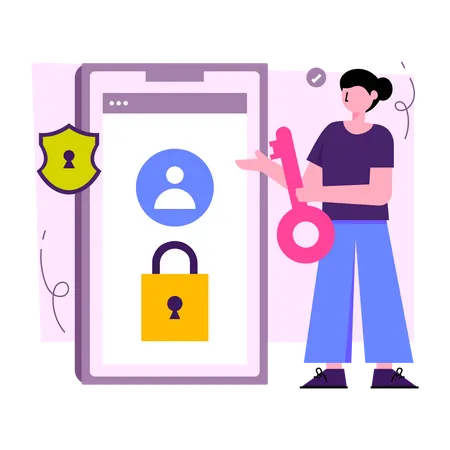 Mobile Profile Security  Illustration