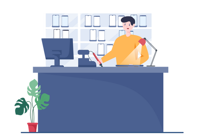 Mobile Repair Telephone Illustration  Illustration