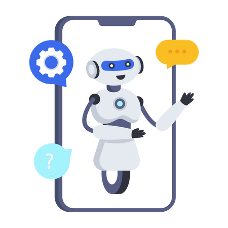 Mobile Robotic Chat  Illustration