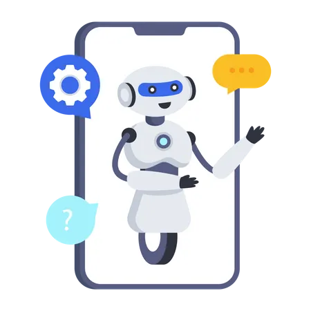 Mobile Robotic Chat  Illustration