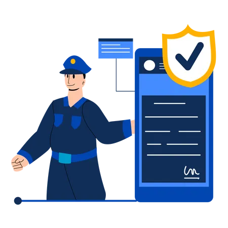 Mobile security  Illustration