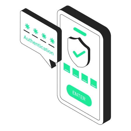 Mobile security  Illustration
