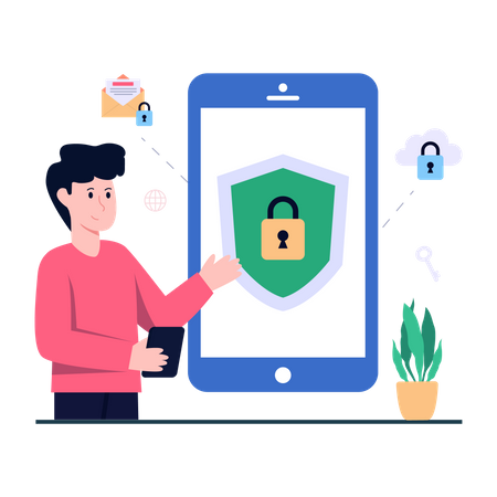 Mobile Security  Illustration