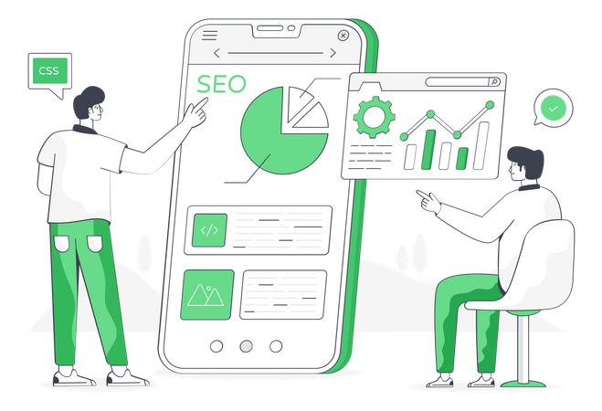 Mobile SEO  Illustration